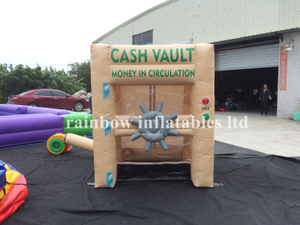 RB9048（1.5x1m） Inflatable Mini Cash Grab Machine Money Cash Cube For Sale