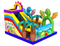 RB01055(7x6.5x5.5m) Inflatable jungle castle bouncy with Slide