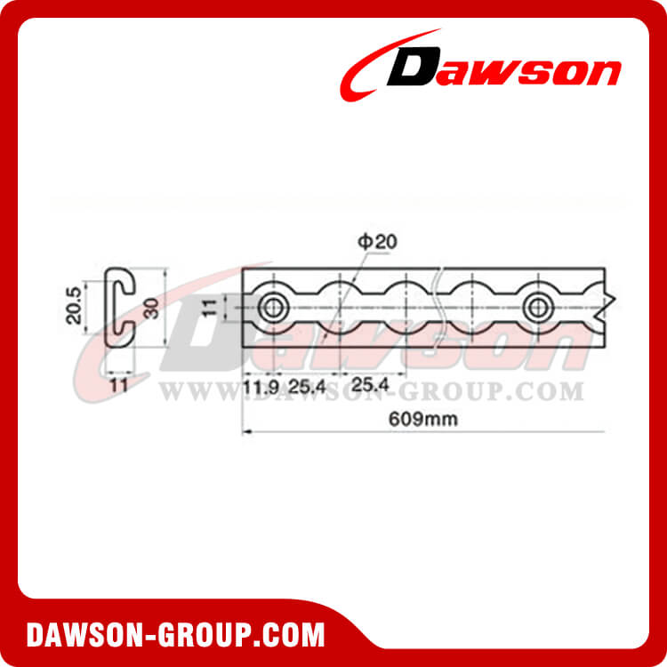 Riel tipo aleaci&oacute;n de aluminio LO11 - Dawson Group Ltd. - Fabricante, proveedor y f&aacute;brica de China