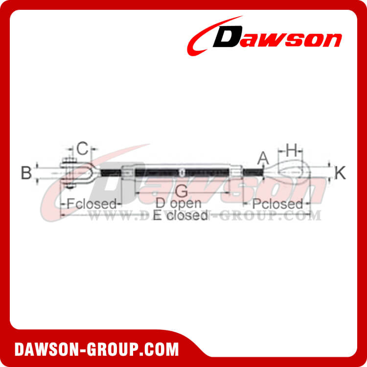 TENSOR MAND&Iacute;BULA Y OJO FORJADOS TIPO EE. UU. - DAWSON GROUP LTD.- FABRICANTE, PROVEEDOR, F&Aacute;BRICA DE CHINA