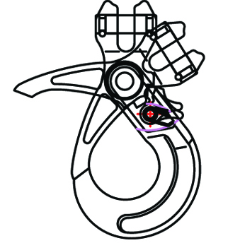 Gancho autoblocante de horquilla DS489 G80 - Dawson Group LTD.- Fabricante, proveedor, f&aacute;brica de China