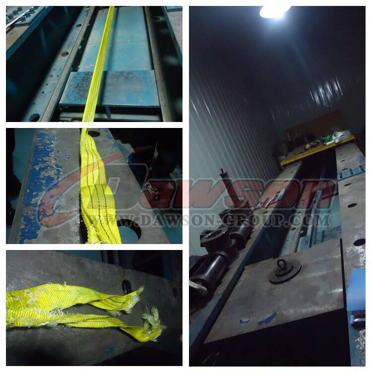 リフティング用の 3 トンのアイとアイ ウェビング スリングのテスト - Dawson Group Ltd. - 中国メーカー、サプライヤー、工場