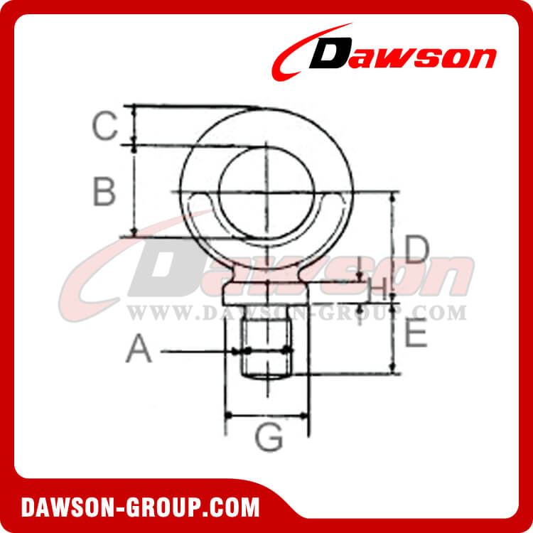 PERNOS DE C&Aacute;NCAMO DINAMO GRUESO, FORJADOS BS4278 - DAWSON GROUP LTD.- FABRICANTE DE CHINA, F&Aacute;BRICA