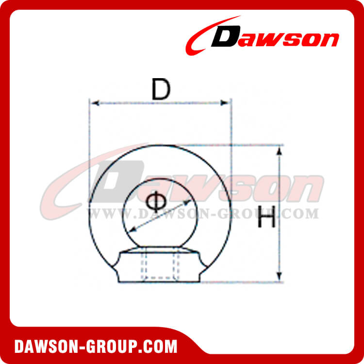 TUERCAS DE OJO GALVANIZADAS DIN582 TUERCA DE ANILLO DE ELEVACI&Oacute;N - DAWSON GROUP LTD.- FABRICANTE, PROVEEDOR, F&Aacute;BRICA DE CHINA
