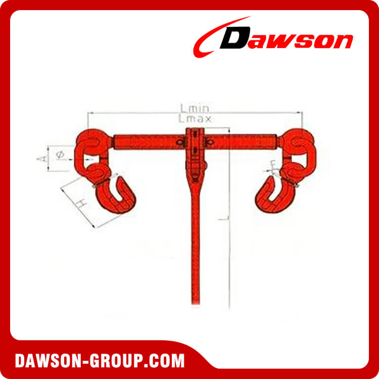 Carpeta de carga de trinquete G100 con ganchos de agarre para acortar los ojos DAWSON CHINA