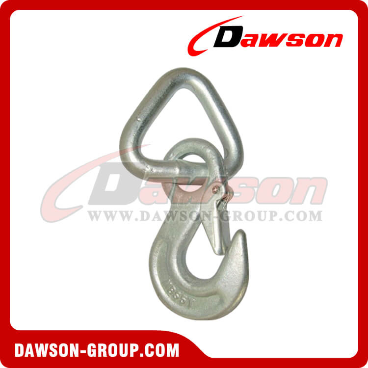 DS062 Gancho de anillo triangular de acero súper aleado forjado para amarrar o tirar