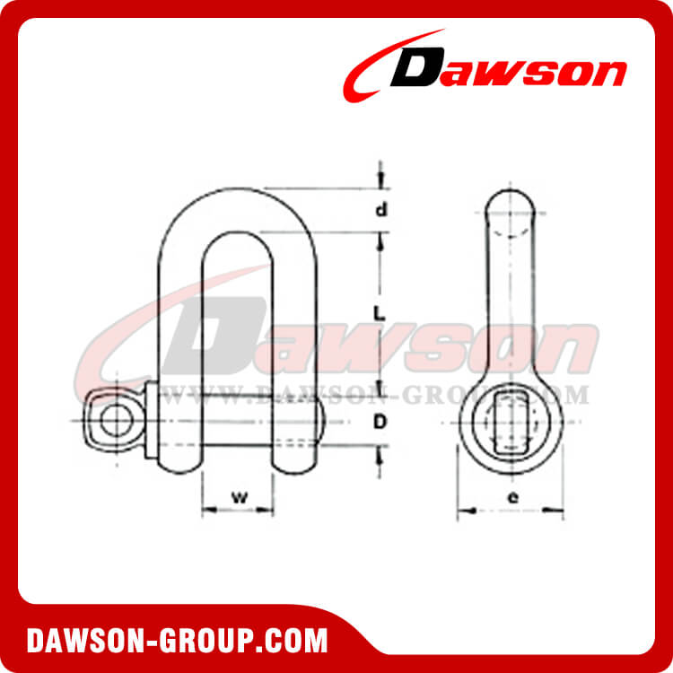 GRILLETE Dee GRADO S con pasador roscado - Dawson Group LTD.- Fabricante, proveedor, f&aacute;brica de China