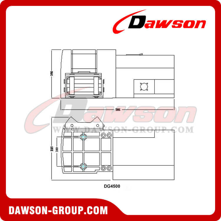 Лебедка 4WD DG4500 — электрическая лебедка