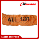 WLL 120T حبال مستديرة من البوليستر