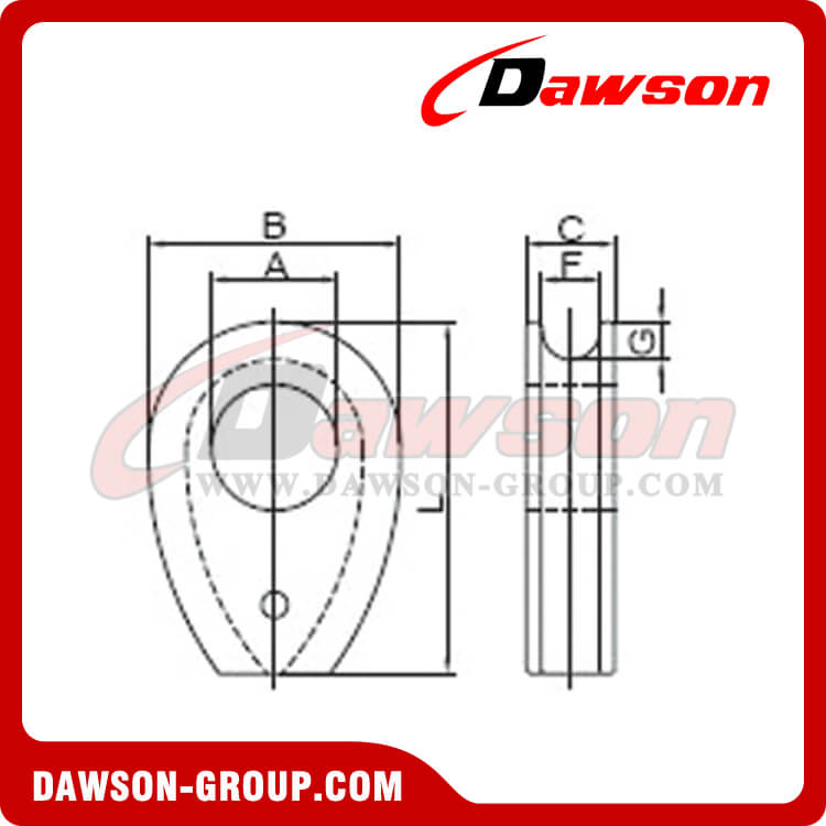 Dedal de cable s&oacute;lido - Dawson Group Ltd. - Fabricante, proveedor y f&aacute;brica de China