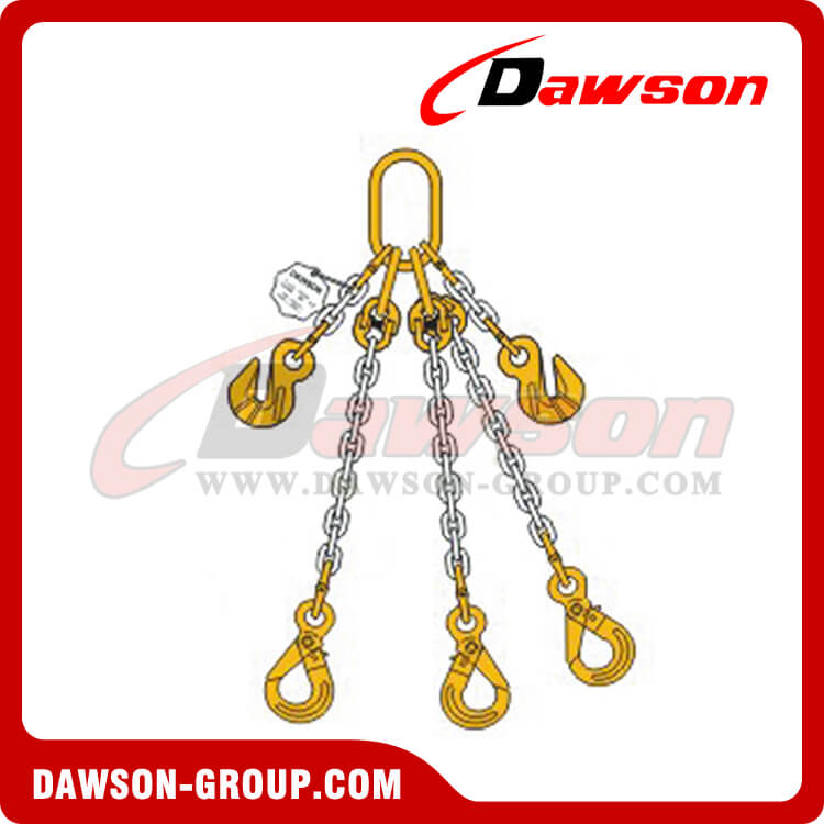 T-DS032-DS081-DS085 Eslinga de cadena de triple pierna para elevaci&oacute;n - Dawson Group Ltd. - Fabricante de China