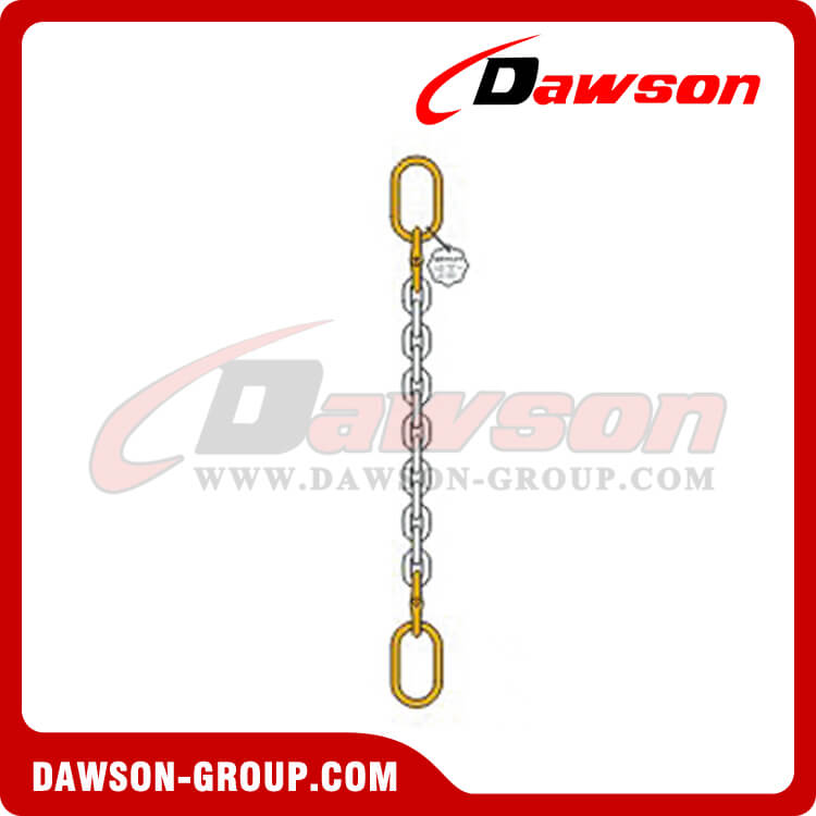 Eslinga de cadena de una sola pierna de grado 80/Eslinga de cadena G80 para elevación y amarre