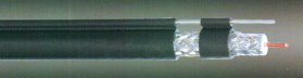 Cable coaxial del profesional RG11+MESS de la alta calidad 