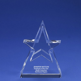 Colossal Star Crystal Trophy for Recognizing Awards (#78008)