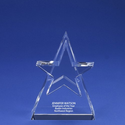 Colossal Star Crystal Trophy for Recognizing Awards (#78008)