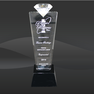 Crystal Diamond Tower Award (J-CRY3211C)