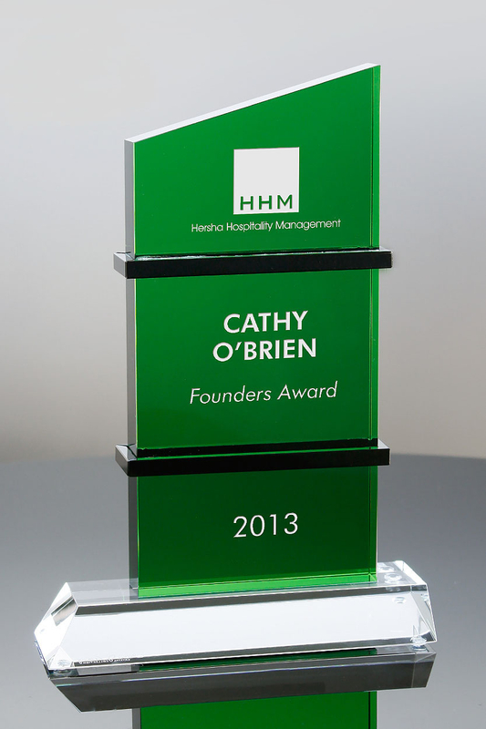 Popular Emerald City Crystal Award Trophy