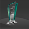 Double Green Edge Crystal Award (MPI-CR-A1033GR-10)