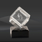 Crystal Cube on Black Base Award (J-CRY6619S, J-CRY6619L)