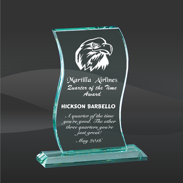 Jade Glass Wave Award (D-GL110)