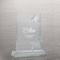 Two Stars Crystal Trophy with Metal (#78164)