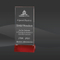 Red Crystal Block Award (T-FIE49RD)