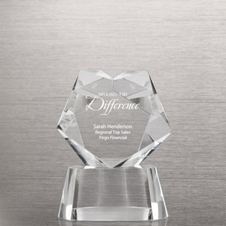 Pentagon Crystal Trophy for Recognizing Awards (# 76523)