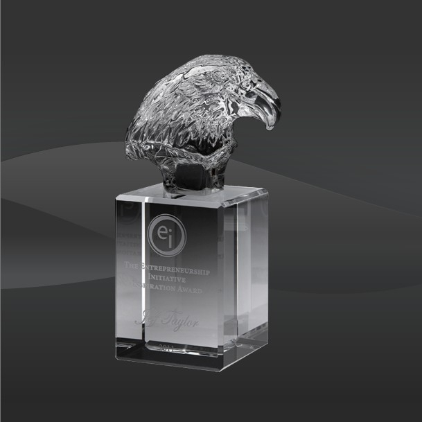 Glass Crystal Eagle Corporate Gift of Trophy