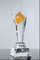 Crystal Obelisk on Black Base Corporate Gifts for Outstanding Performance Awards Trophies (#5235, #5236, #5237)