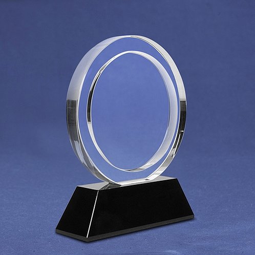 Round Elite Black Accent Trophy (#78223)