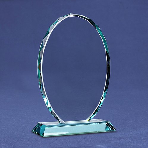 Popular Beveled Oval Premium Jade Character Trophy (#78245)