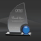 Smoked Sail Blue Orb Crystal Award (MP-AWK8643-B)