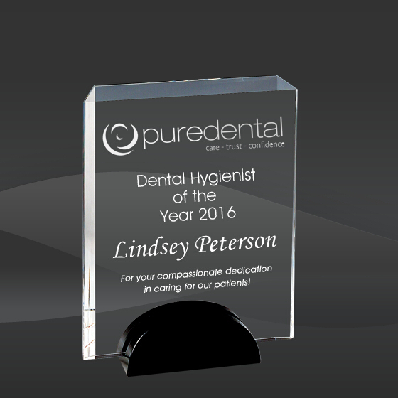 Rectangle Bevel Crystal Award (SCT-K0406, SCT-K0408, SCT-K0410)