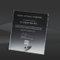 Square Glass Plaque Award (CIP-EC135)
