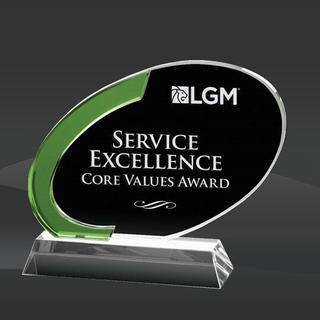 Green Aylin Crystal Award (EE-OPT7871, EE-OPT7872, EE-OPT7873)