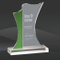 Green Newport Crystal Award (EE-OPT7421, EE-OPT7422, EE-OPT7423)