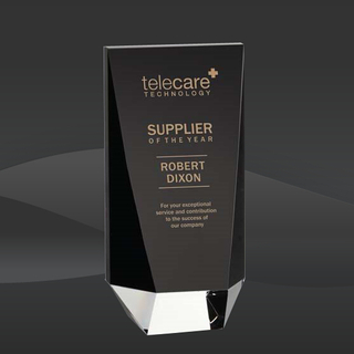 Super Style Black Crystal Wedge Award (STR-OPT8351, STR-OPT8352, STR-OPT8353)