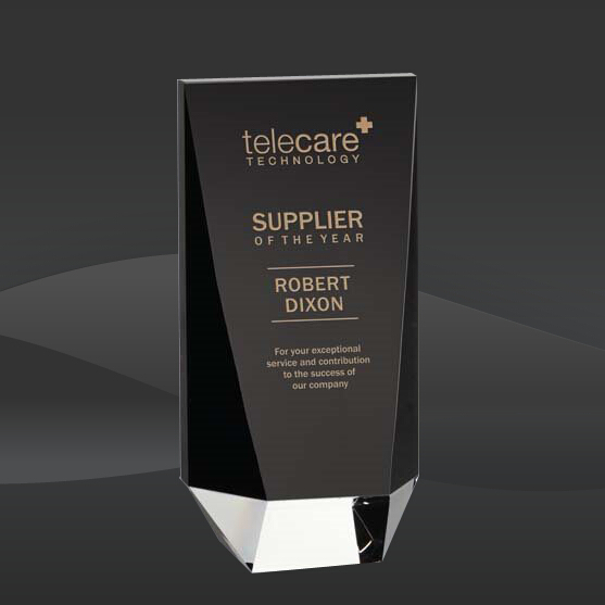 Super Style Black Crystal Wedge Award (STR-OPT8351, STR-OPT8352, STR-OPT8353)