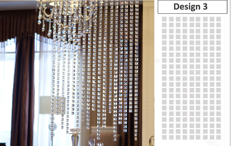 Christmas Decoration of Crystal Faceted Bead Chains