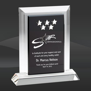 Cinco Stars Crystal Award (D-CRY435, D-CRY436, D-CRY437)