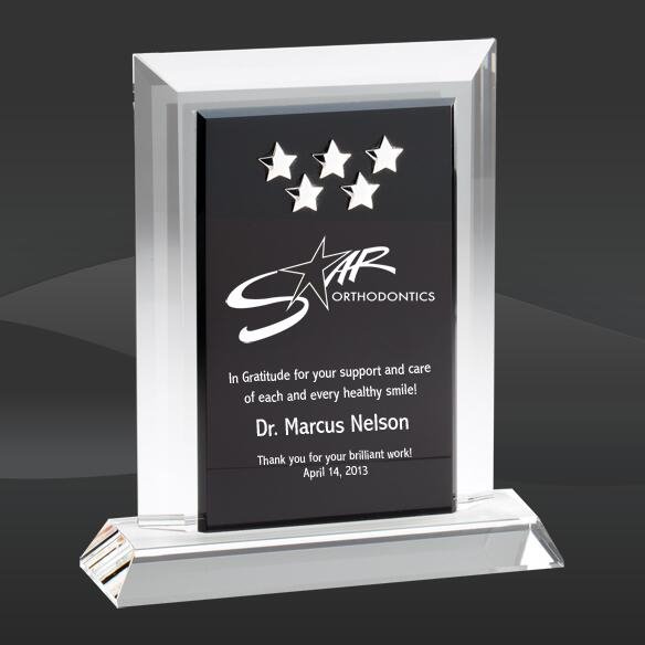 Cinco Stars Crystal Award (D-CRY435, D-CRY436, D-CRY437)