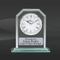Crystal Glass Desk Clock for Award