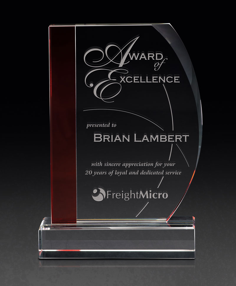 Duke Blue Crystal Globe Award - Silver Recognition Gifts for Thank You Gifts (#3531A, #3441)