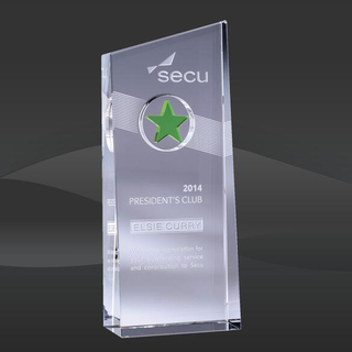 Green Nebula Crystal Star Award (JC-1579G, JC-1580G)