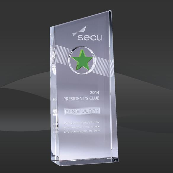 Green Nebula Crystal Star Award (JC-1579G, JC-1580G)