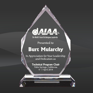 Prism Pointed Peak Crystal Glass Award for Recognition Awards