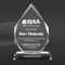 Prism Pointed Peak Crystal Glass Award for Recognition Awards