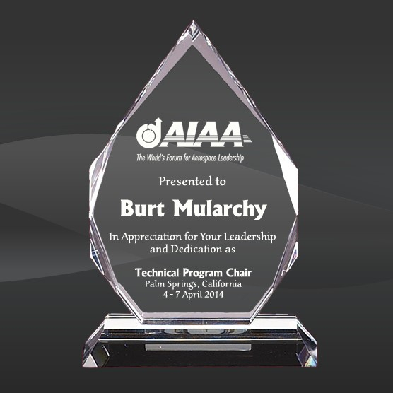 Prism Pointed Peak Crystal Glass Award for Recognition Awards