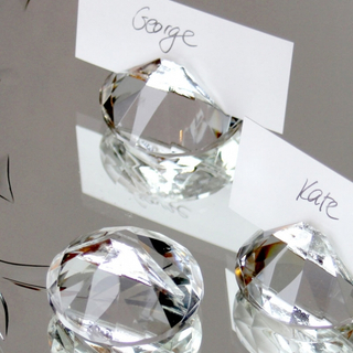 Wedding Decoration of Crystal Place Card Holder