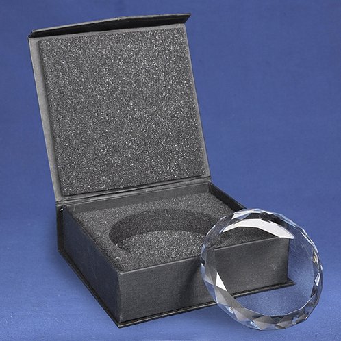 Diamond Cut Crystal Paperweight for Corporate Gifts